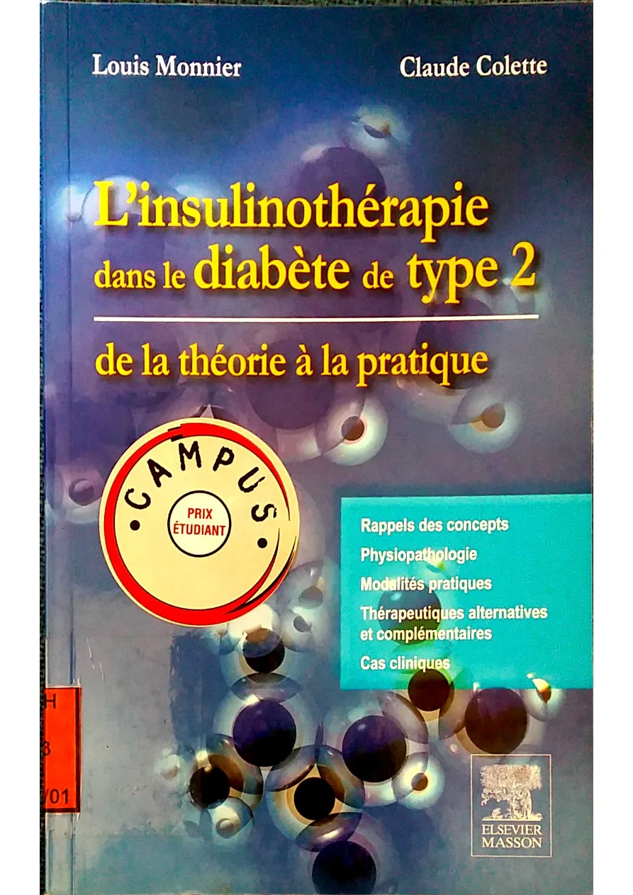 Couverture de L'insulinothérapie dans le diabète de type 2 de la théorie à la pratique