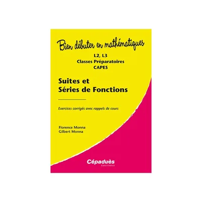 Couverture de Suites et séries de fonctions :