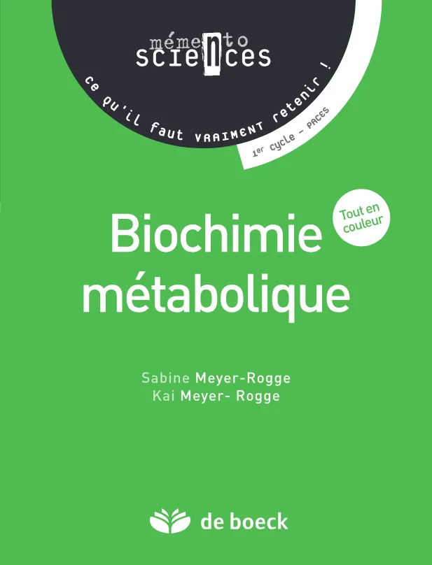 Couverture de Biochimie métabolique