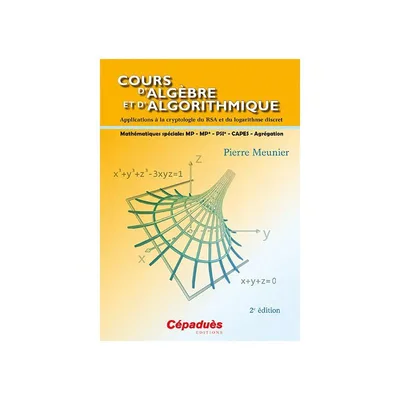 Couverture de Cours d'algébre et d'algorithmique