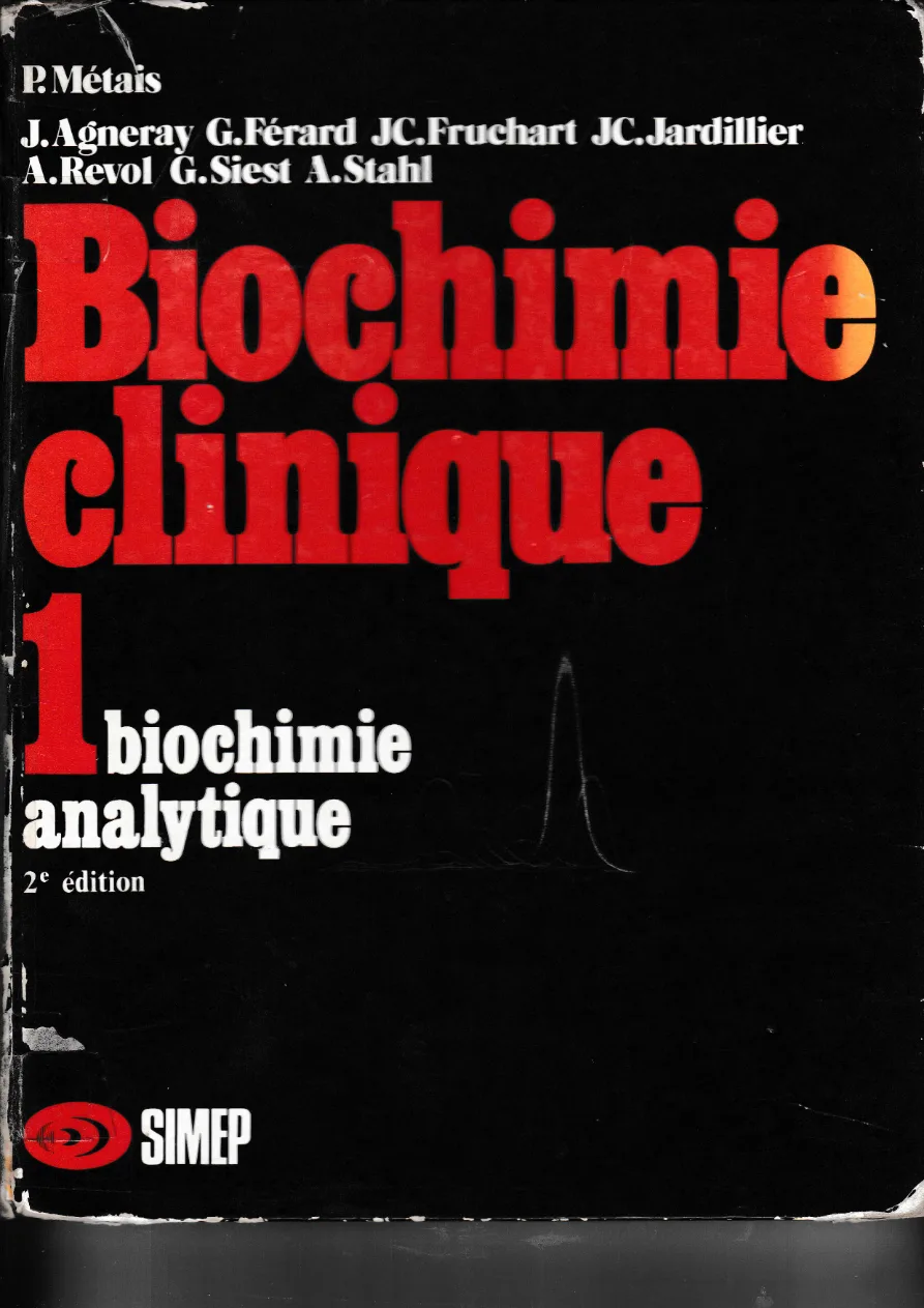 Couverture de Biochimie clinique
