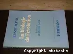 Couverture de La Biologie de l'évolution