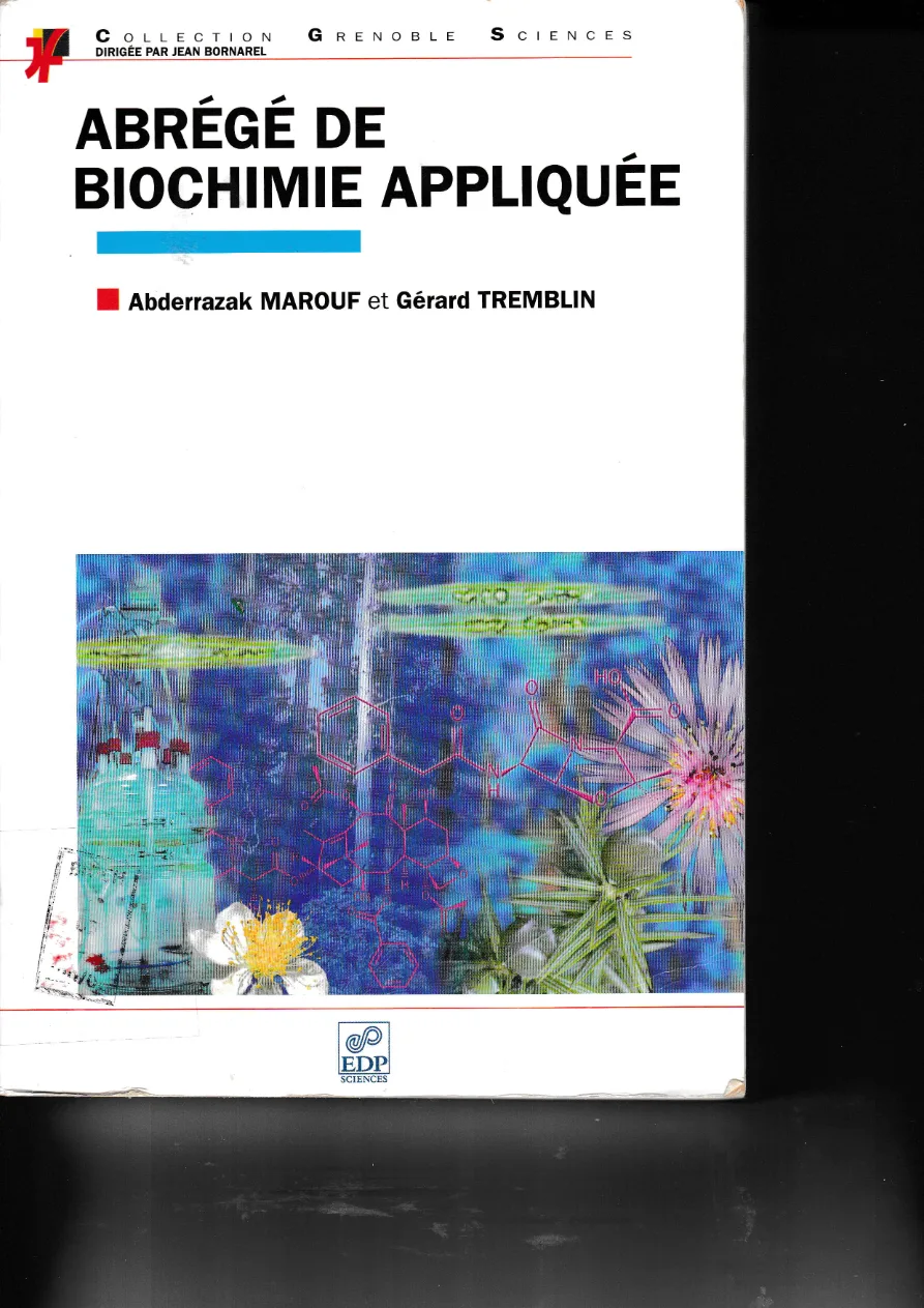 Couverture de Abrégé de biochimie appliquée
