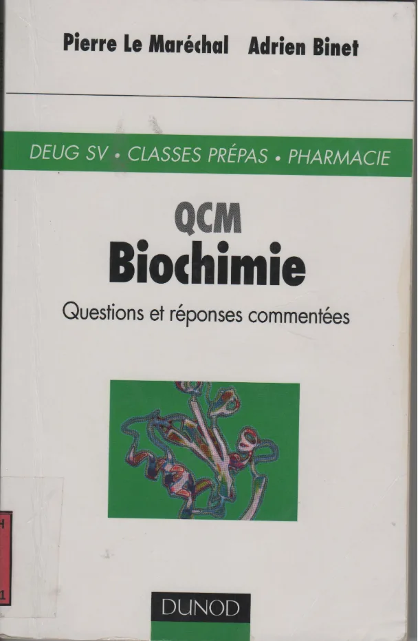 Couverture de Biochimie