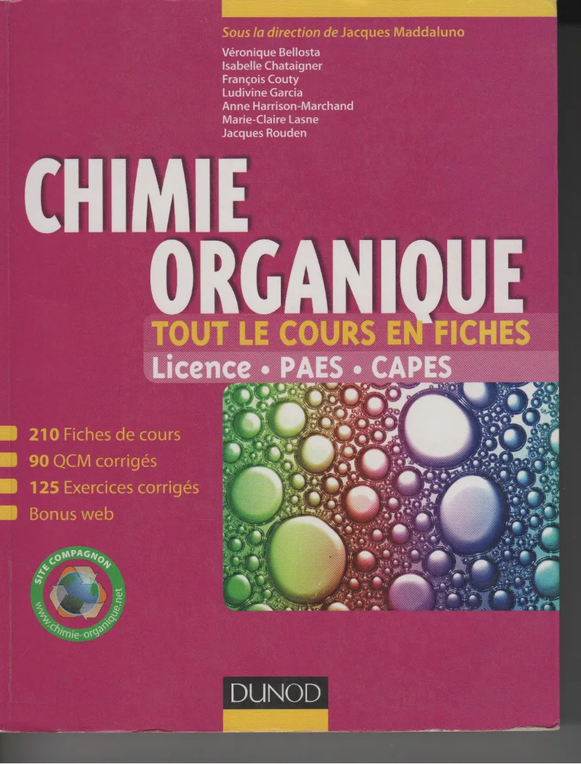 Couverture de Chimie organique