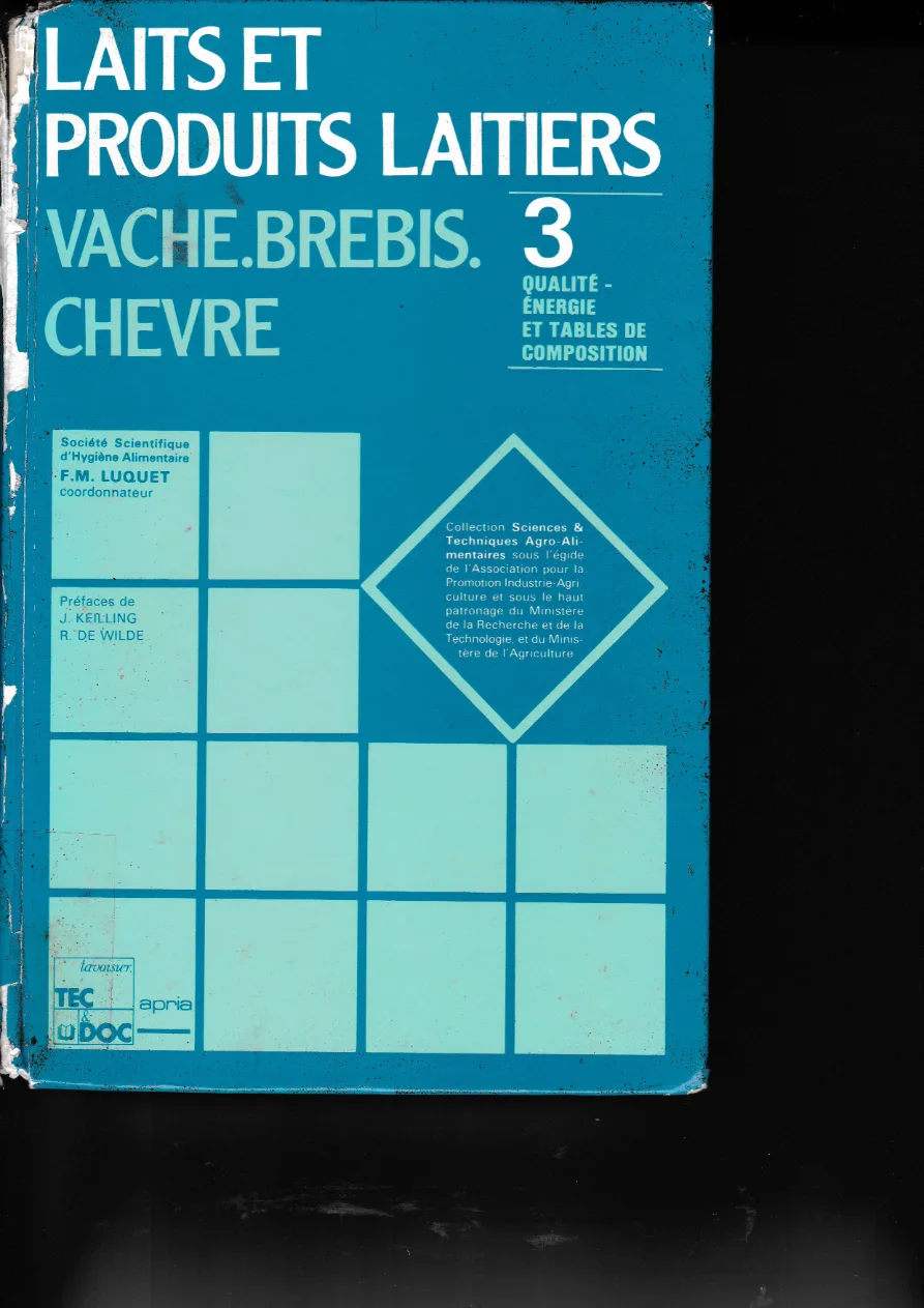 Couverture de Laits et produits laitiers