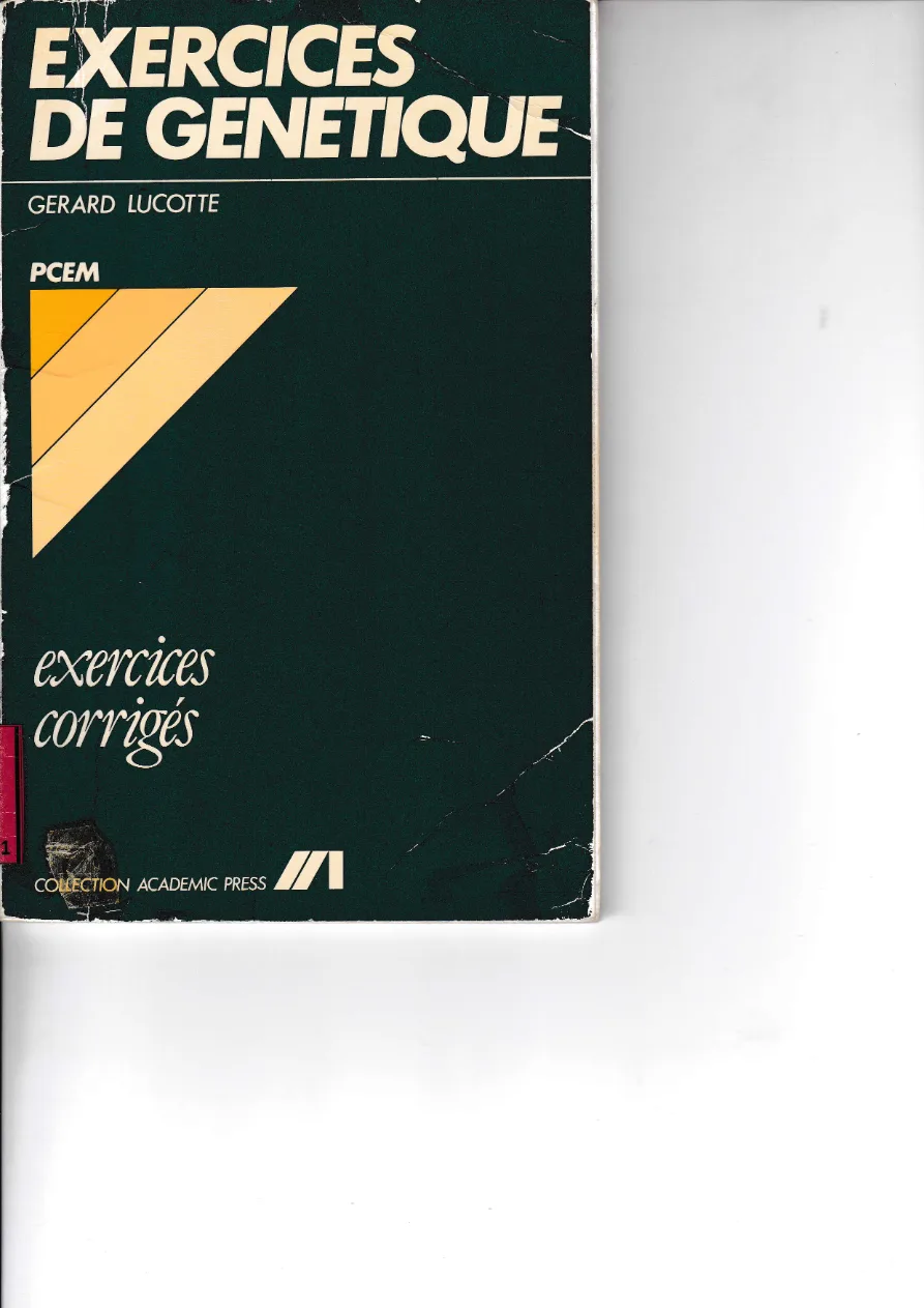 Couverture de Exercices corrigés de génétique