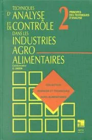 Couverture de Techniques d'analyse et de contrôle dans les industries agro-alimentaires