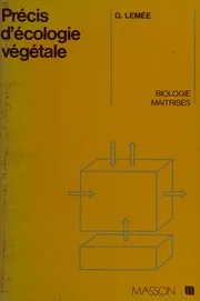 Couverture de Précis d'écologie végétale