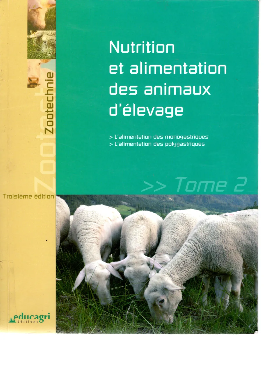 Couverture de NUTRITION ET ALIMENTATION DES ANIMAUX D'ELEVAGE