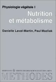 Couverture de Nutrition et métabolisme