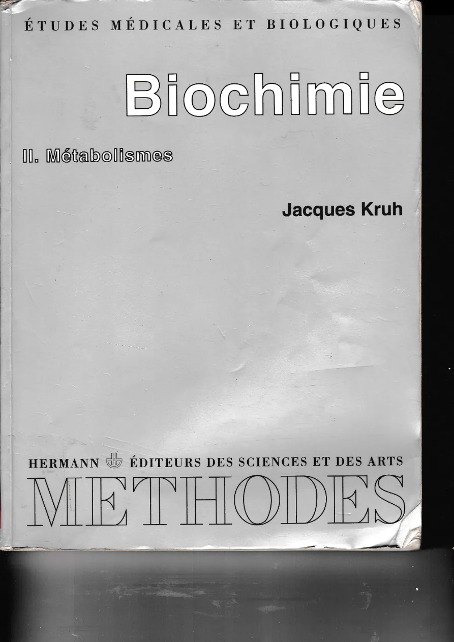 Couverture de Biochimie