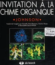 Couverture de Invitation à la chimie organique
