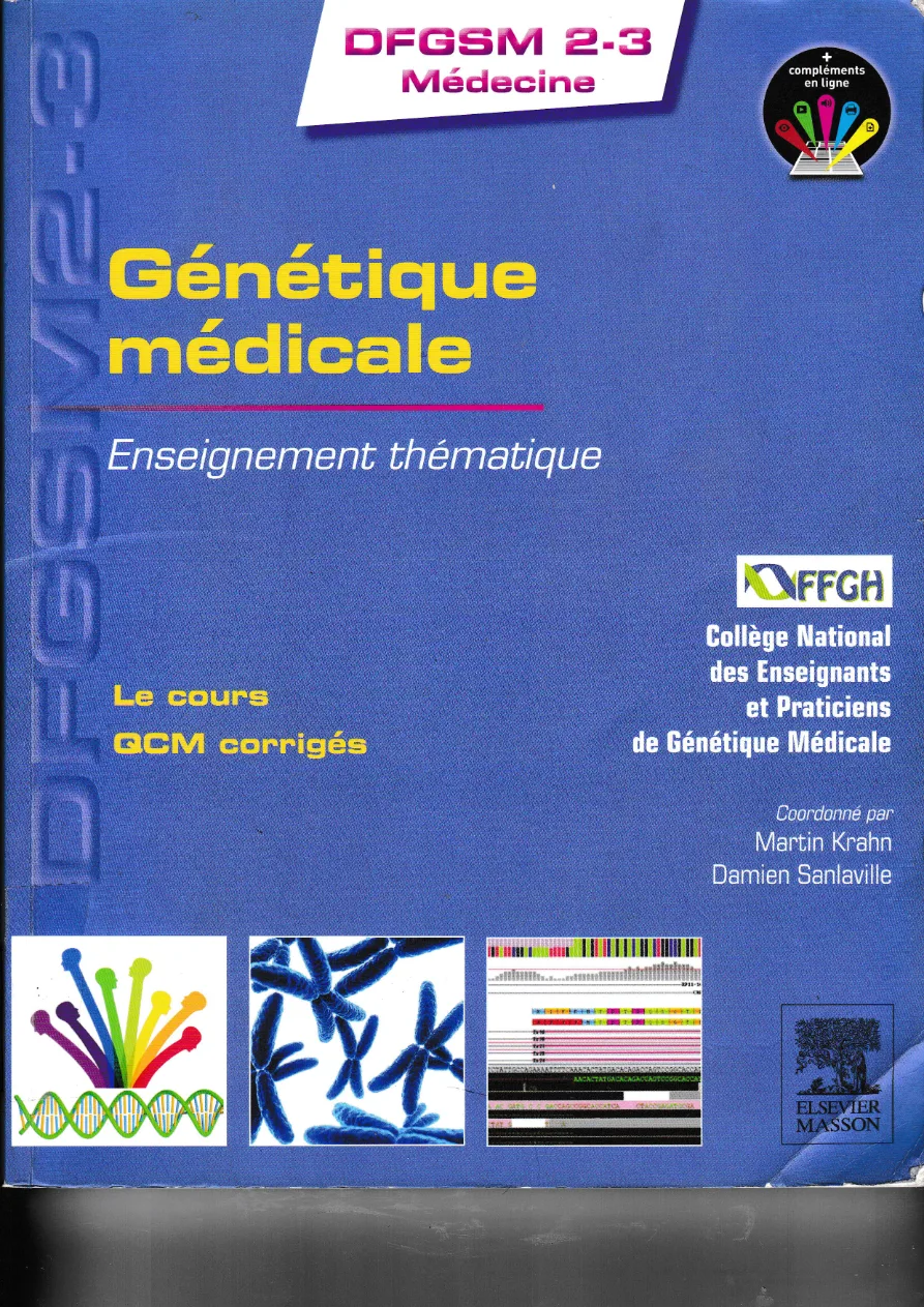 Couverture de Génétique médicale