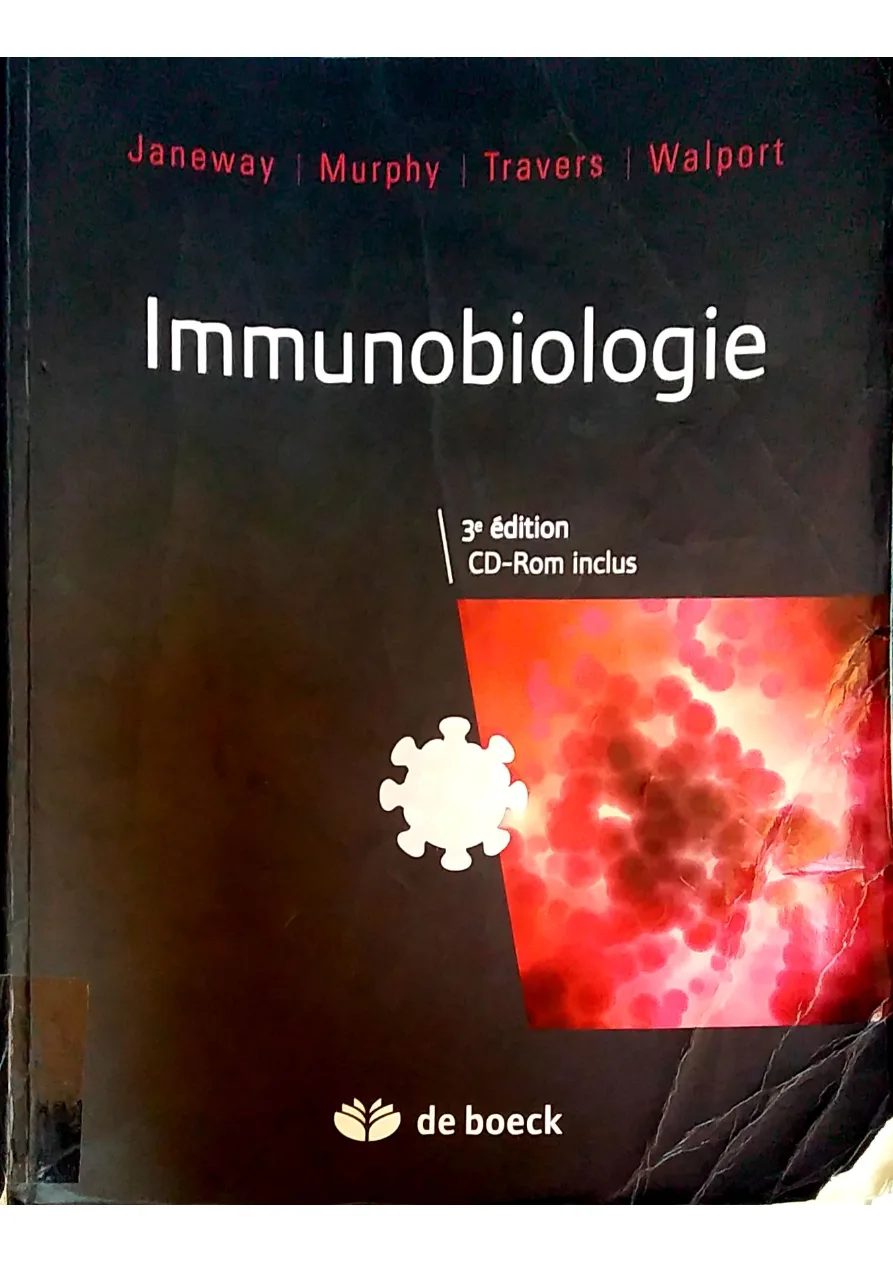 Couverture de Immunobiologie