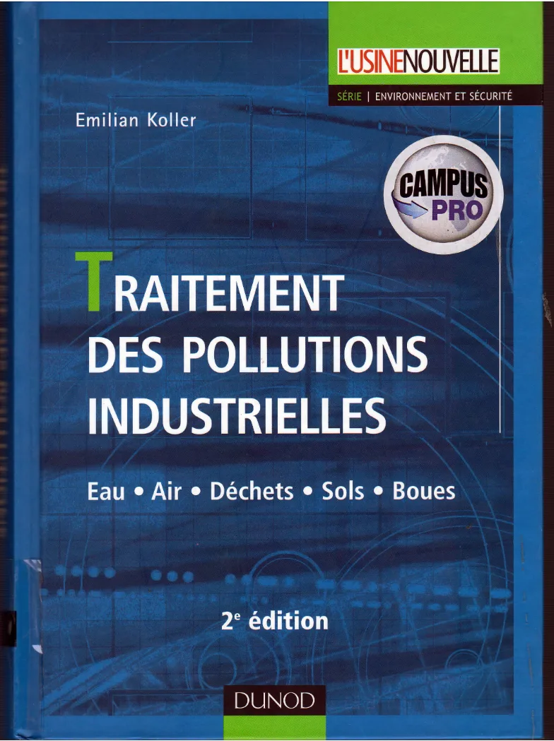 Couverture de Traitement des pollutions industrielles
