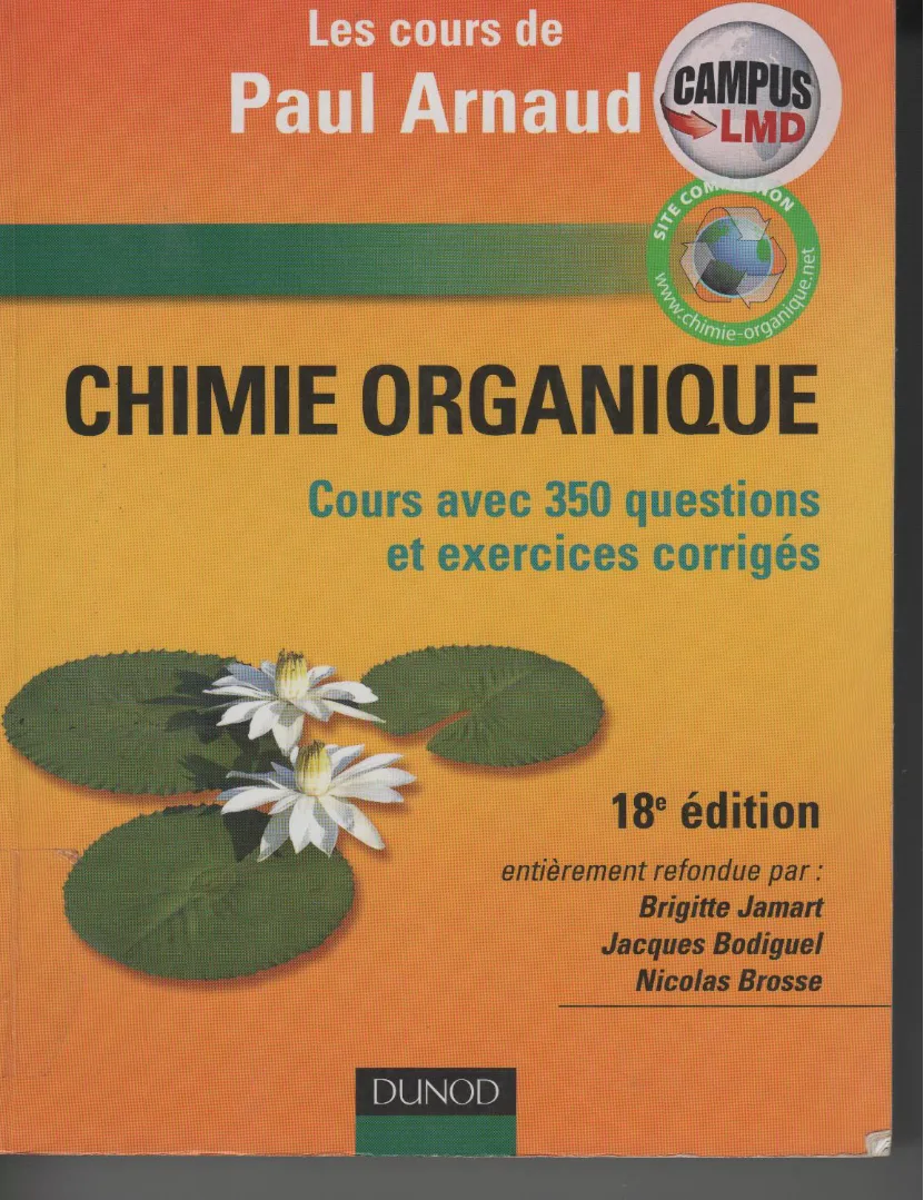 Couverture de Chimie organique