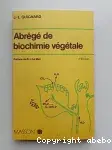 Couverture de Abrégé de biochimie végétale