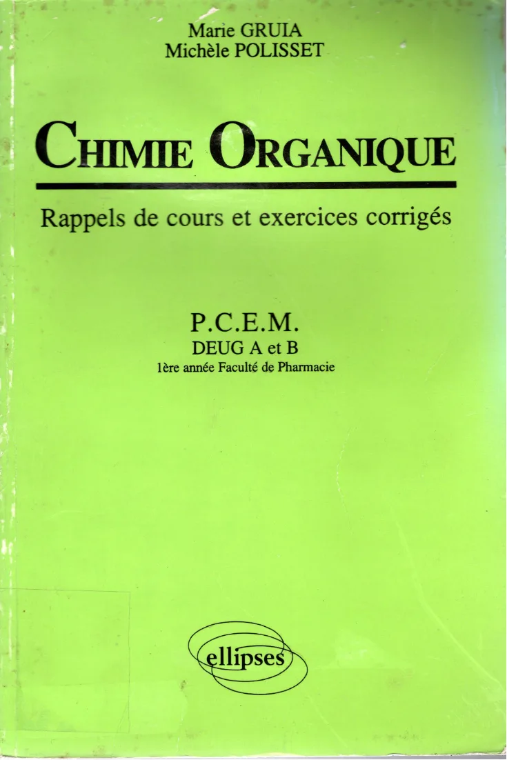 Couverture de Chimie organique, rappels de cours et exercices corrigés