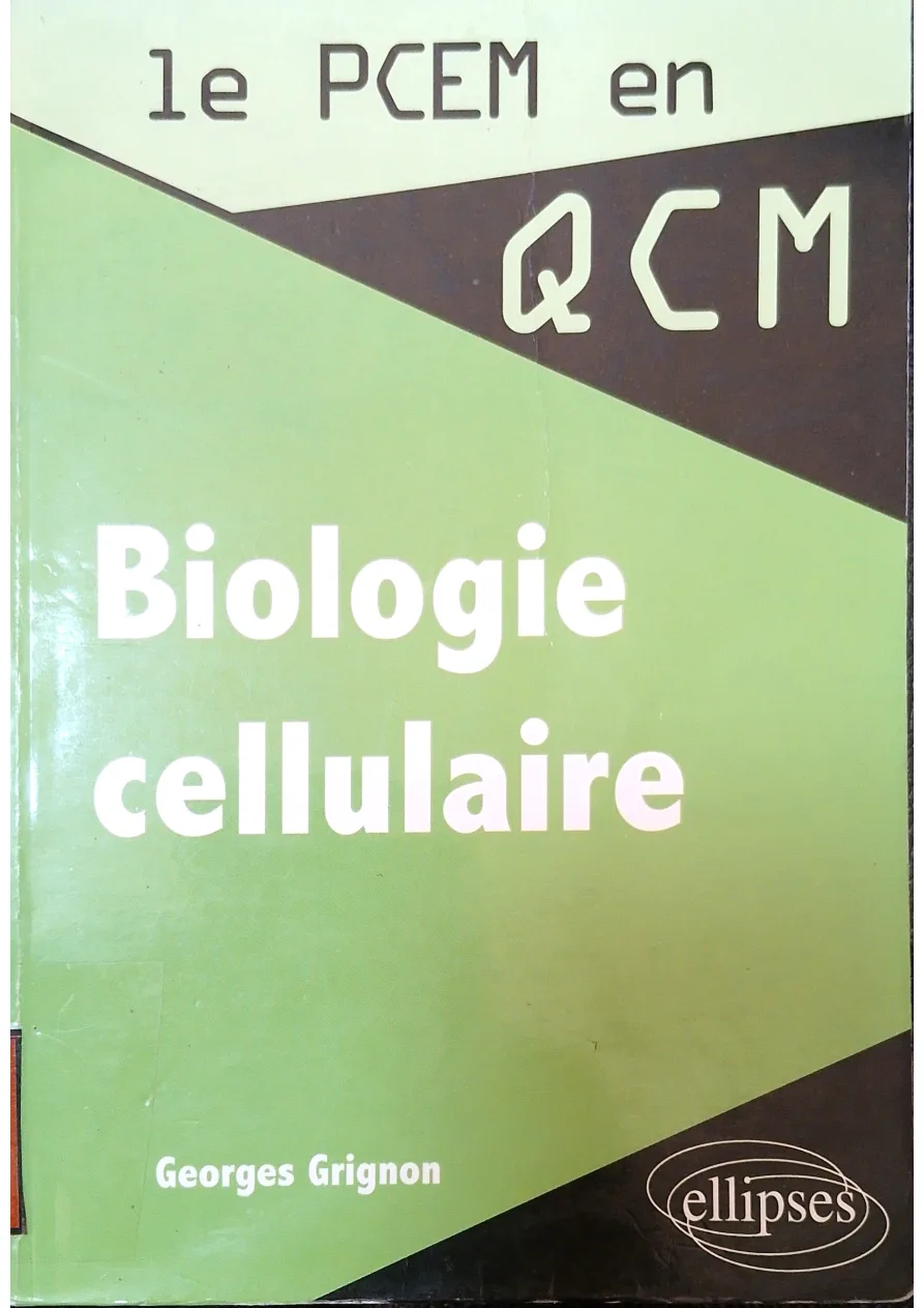 Couverture de Biologie cellulaire