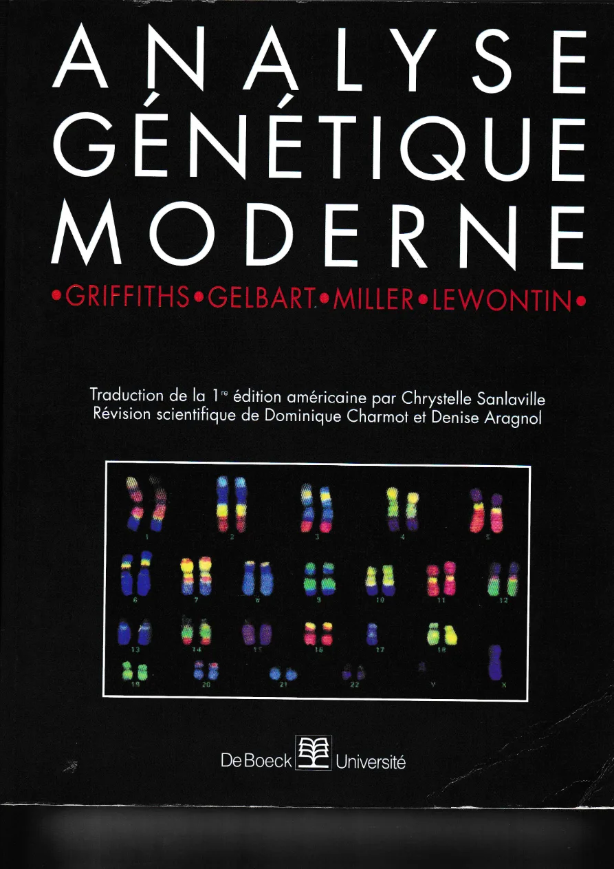 Couverture de Analyse génétique moderne