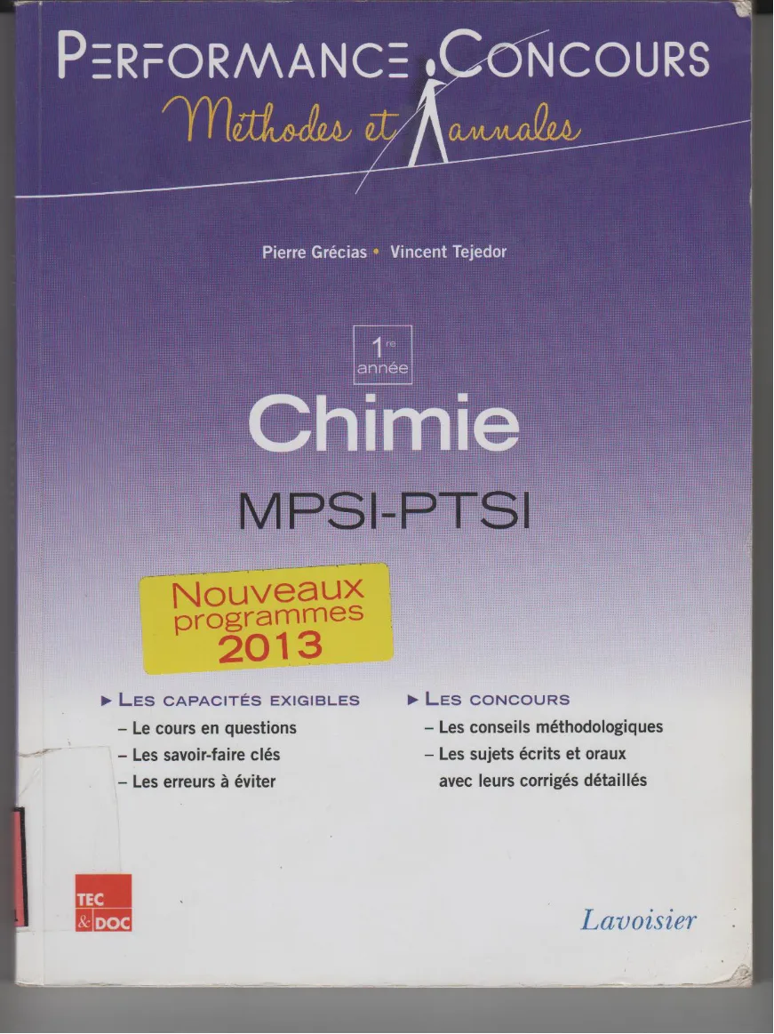 Couverture de Chimie