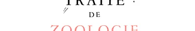 Couverture de Traité de zoologie