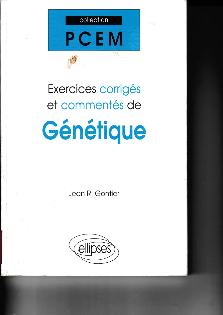 Couverture de Exercices corrigés et commentés de génétique