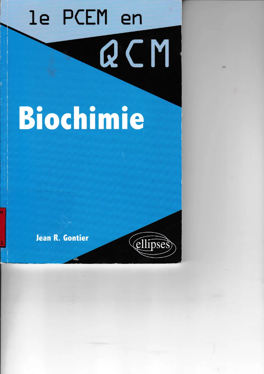 Couverture de Biochimie