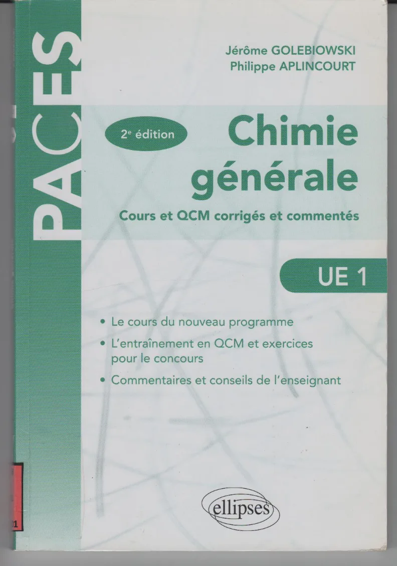Couverture de Chimie générale