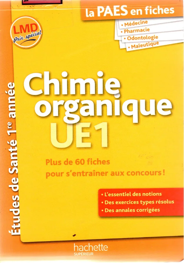 Couverture de Chimie organique paes op lmd