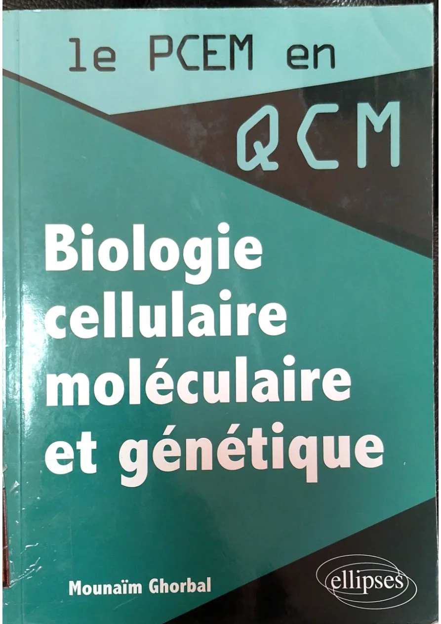 Couverture de Biologie cellulaire, moléculaire et génétique
