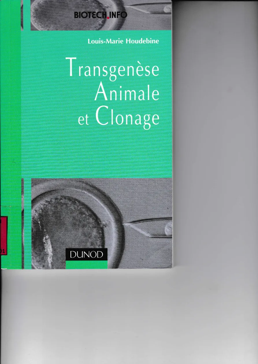 Couverture de Transgenèse animale et clonage