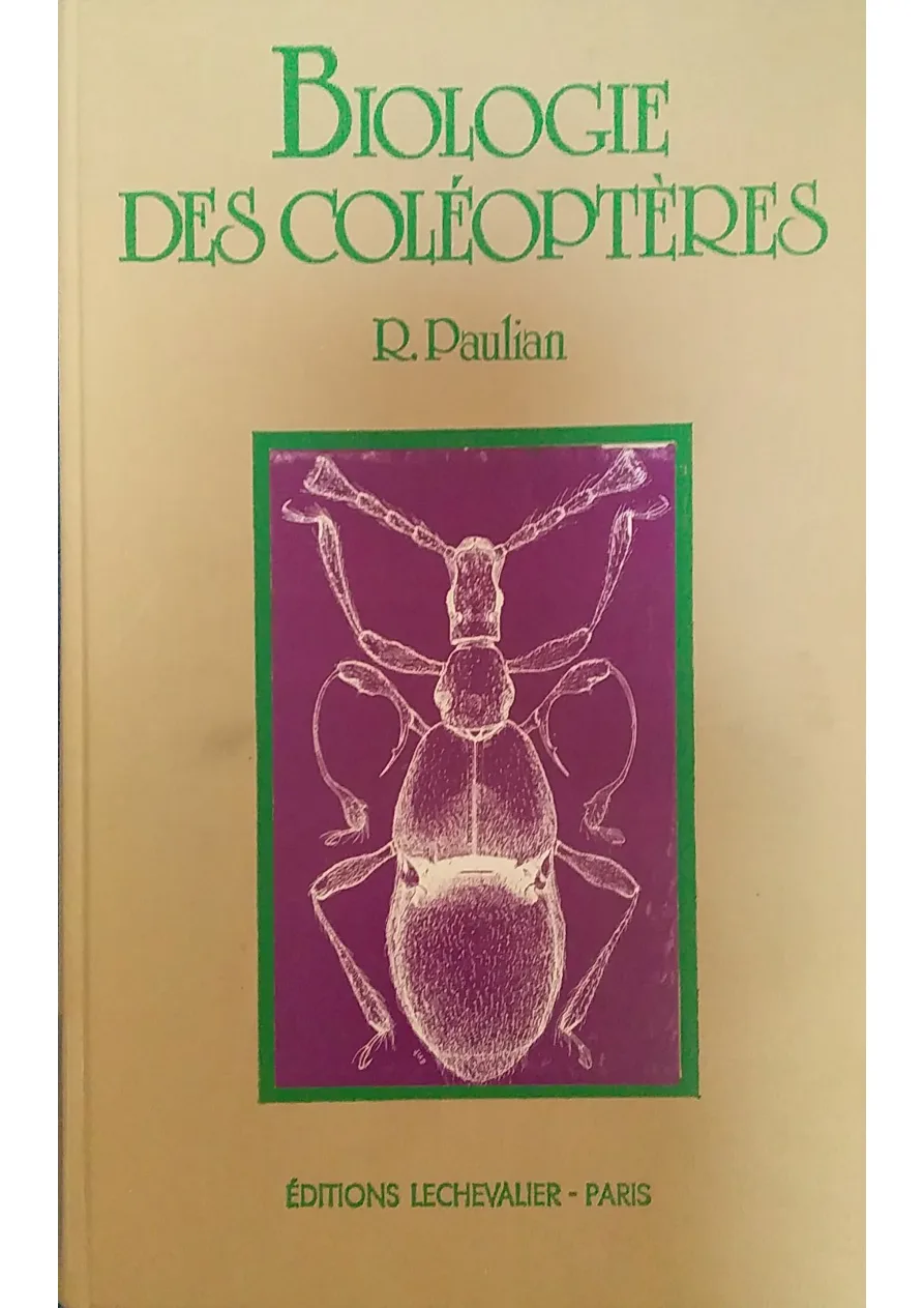 Couverture de Biologie des Coléoptères