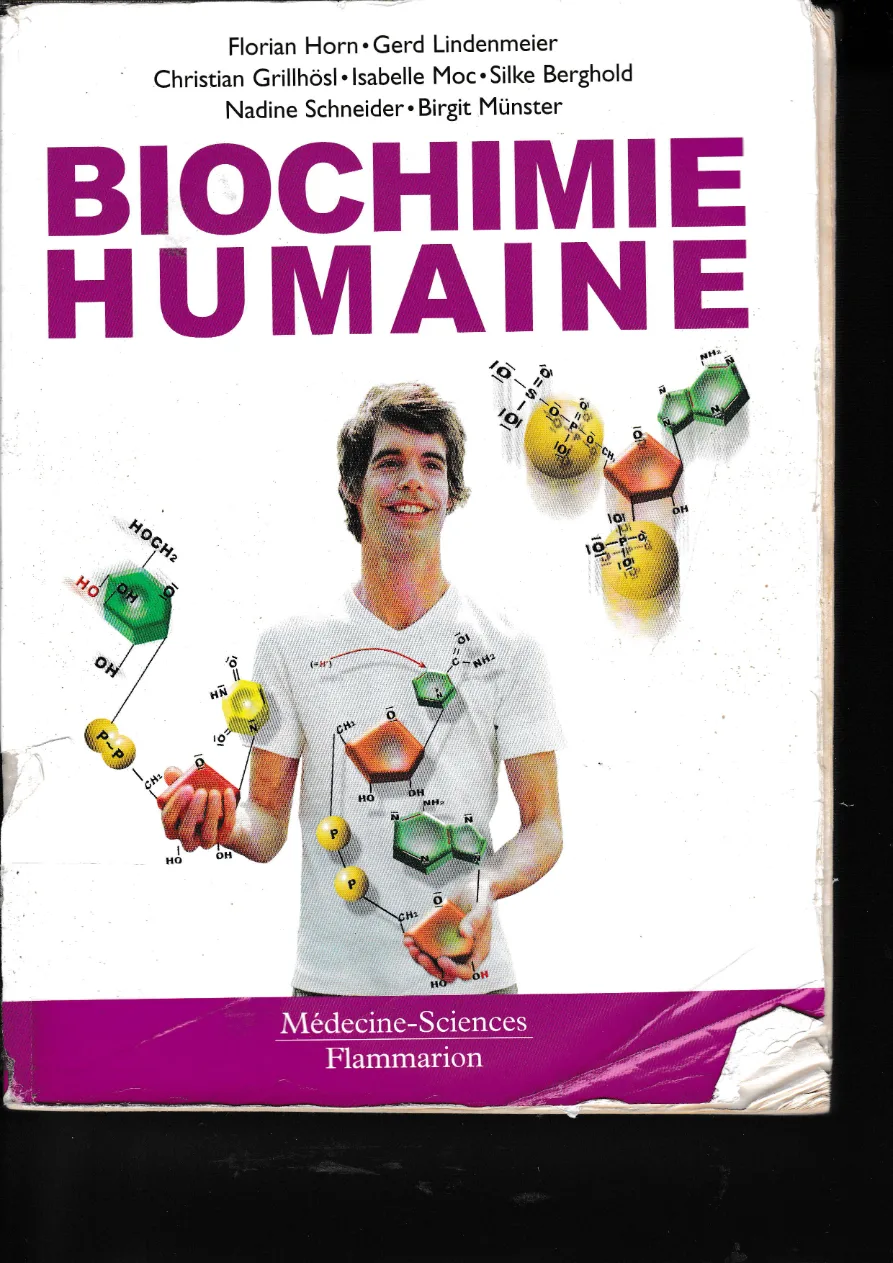 Couverture de Biochimie humaine