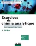 Couverture de Exercices de chimie analytique