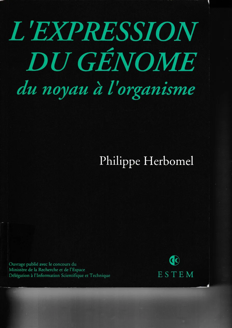 Couverture de L'expression du génome