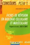 Couverture de Fiches de révision en biologie cellulaire et moléculaire