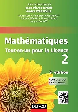 Couverture de Mathématiques TOUT-EN-UN pour la licence 2