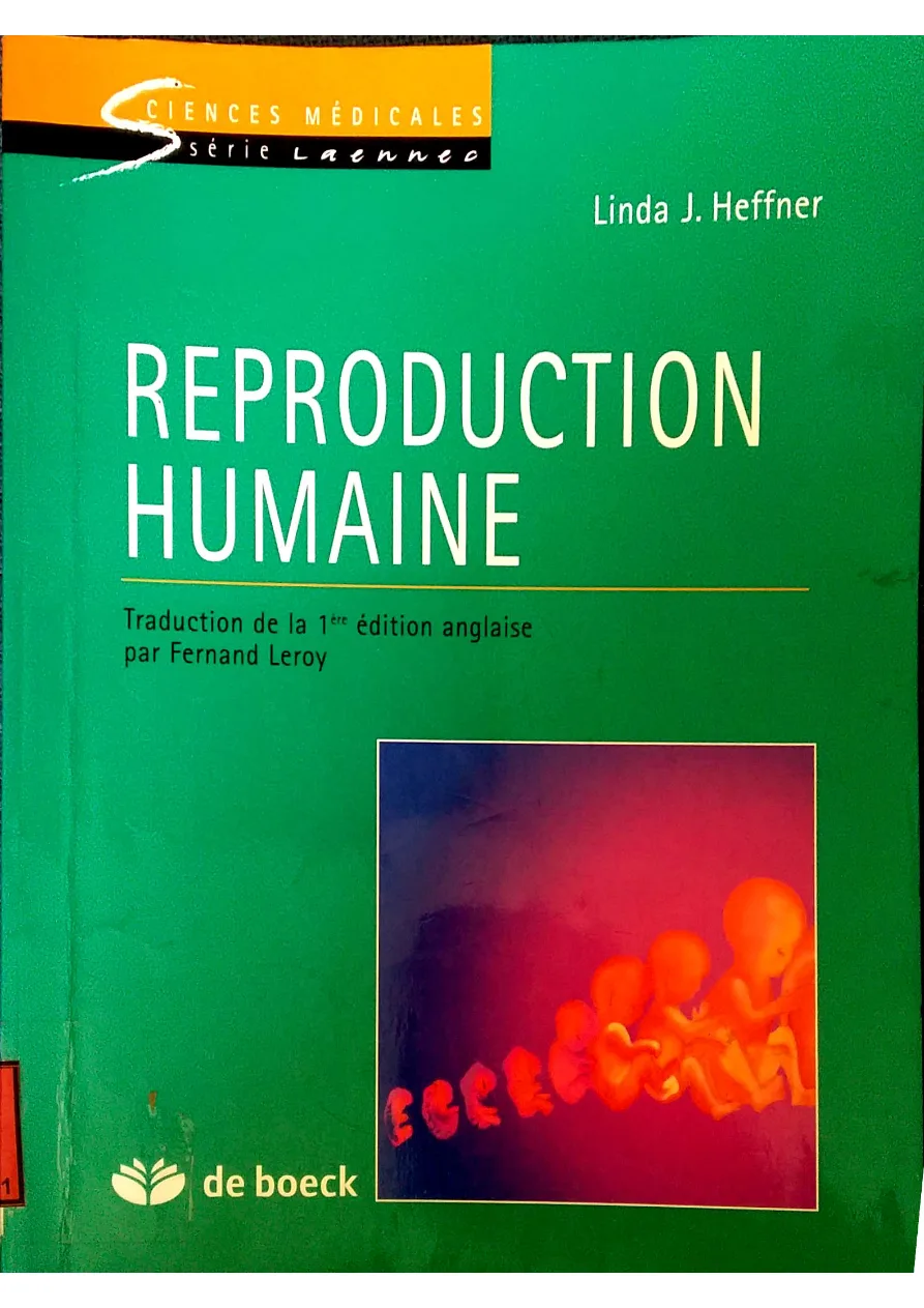 Couverture de Reproduction humaine