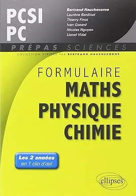Couverture de Formulaire PCSI-PC
