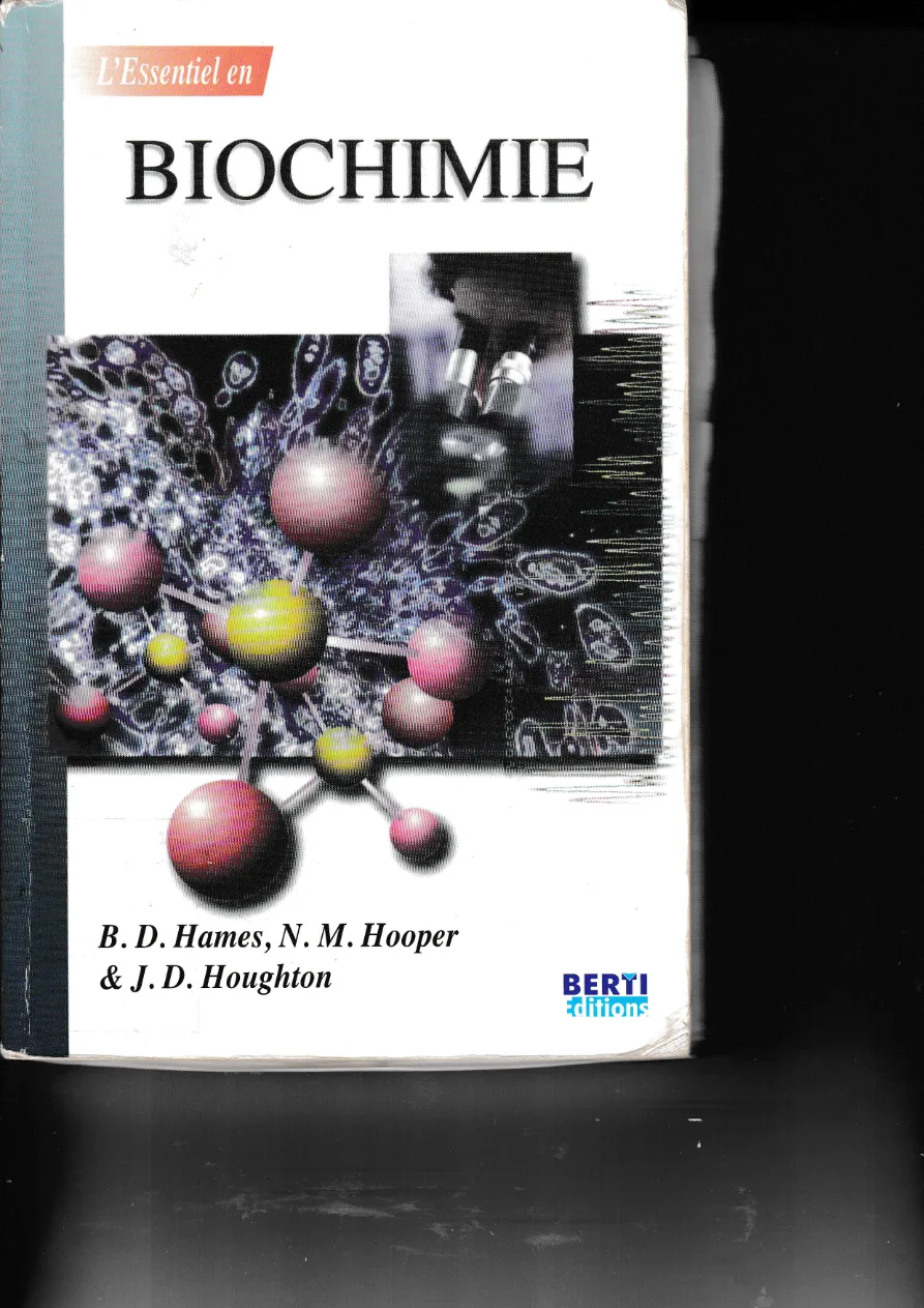 Couverture de L'esentiel en Biochimie