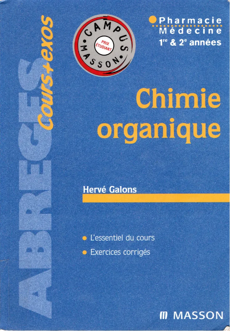 Couverture de Chimie organique