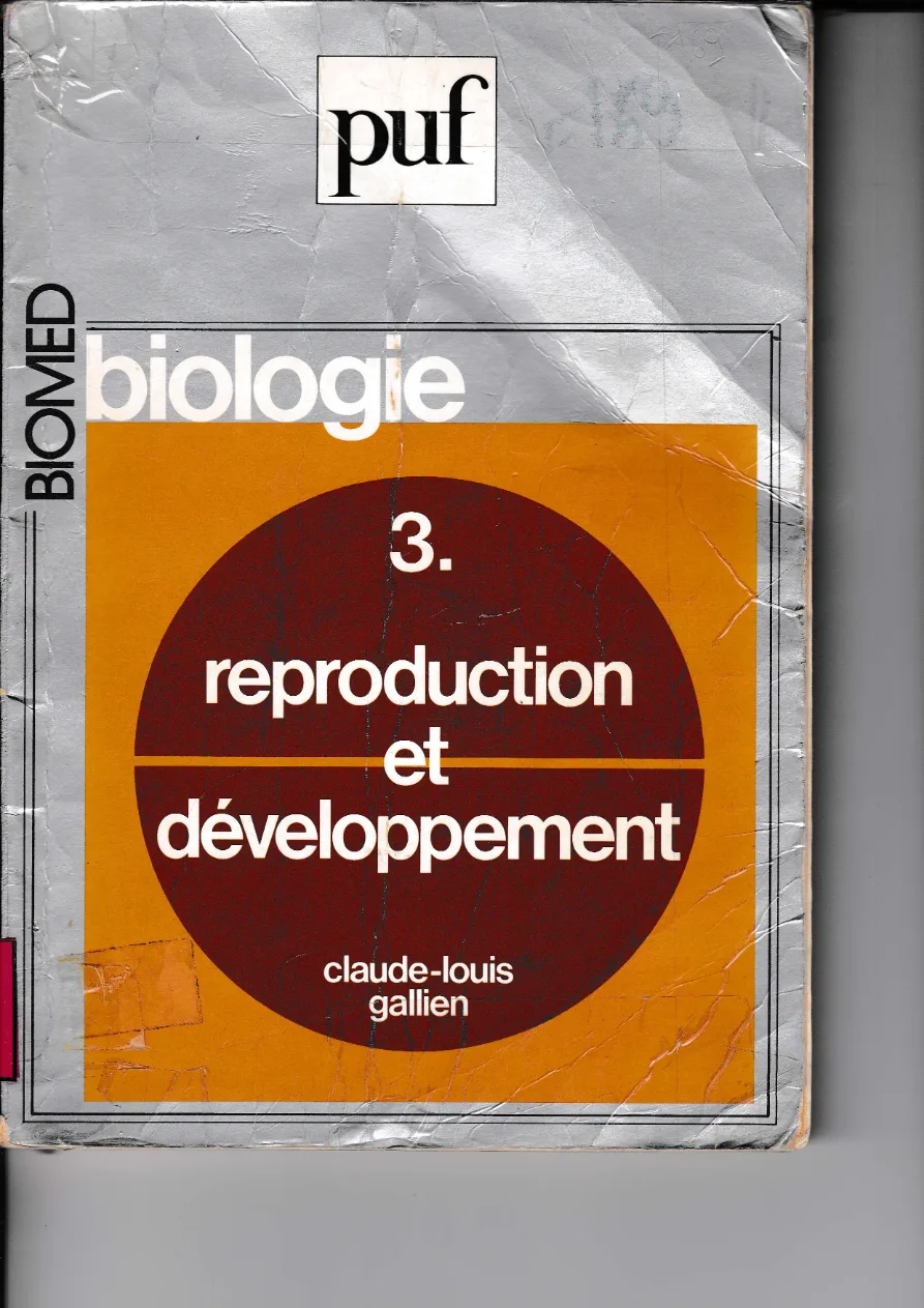 Couverture de Reproduction et développement