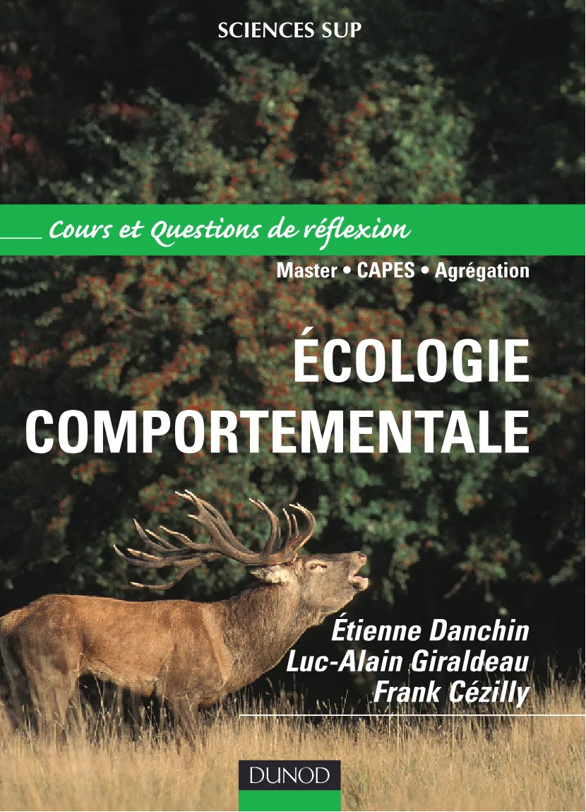 Couverture de Ecologie comportementale