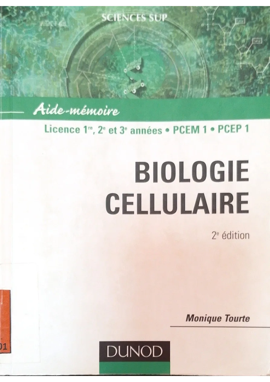 Couverture de Biologie cellulaire