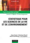 Couverture de Statistique pour les sciences de la vie et de l'environnement