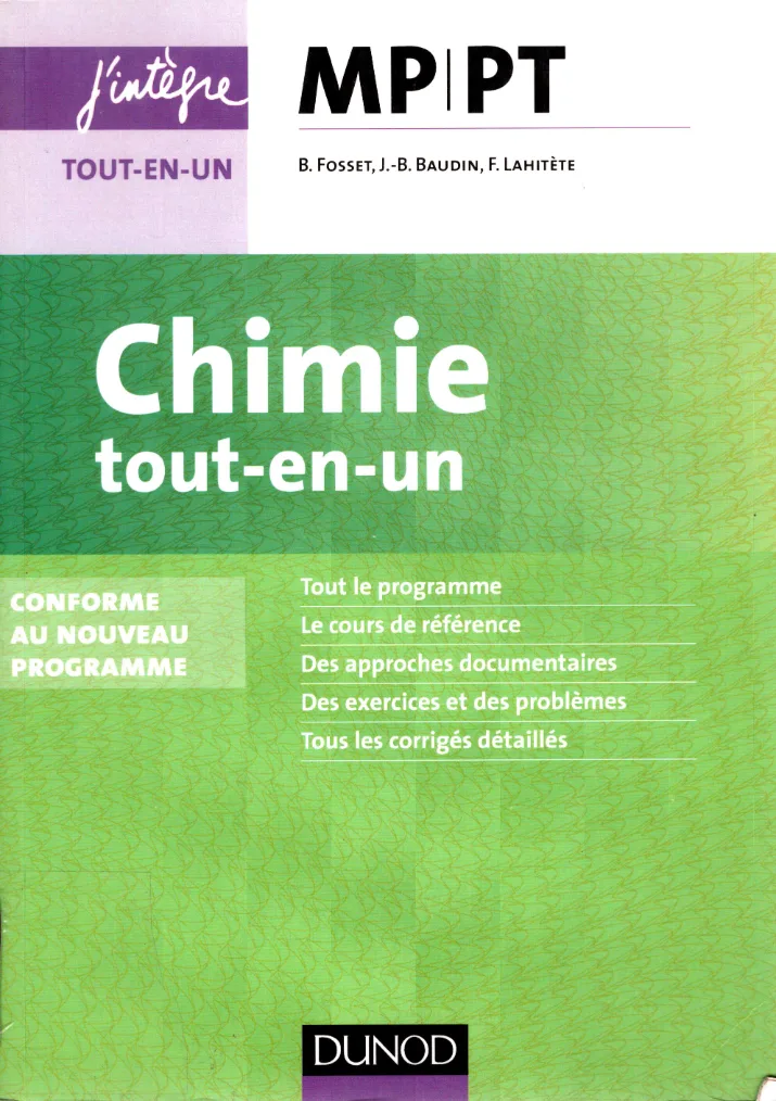 Couverture de Chimie tout-en-un