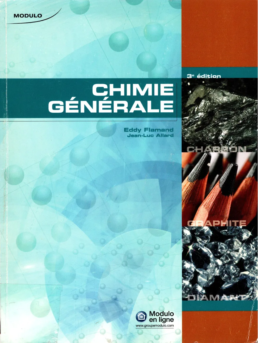 Couverture de Chimie générale