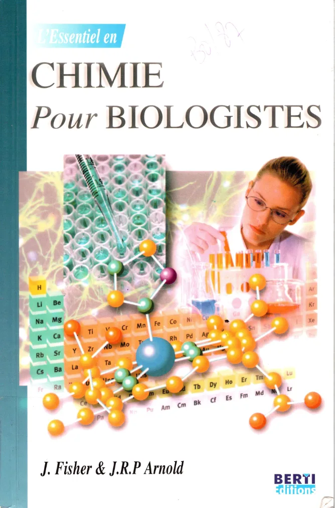 Couverture de Chimie pour biologistes